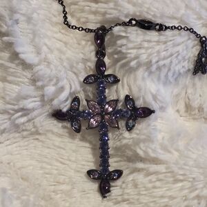 Vintage Boho Gothic Cross Necklace
